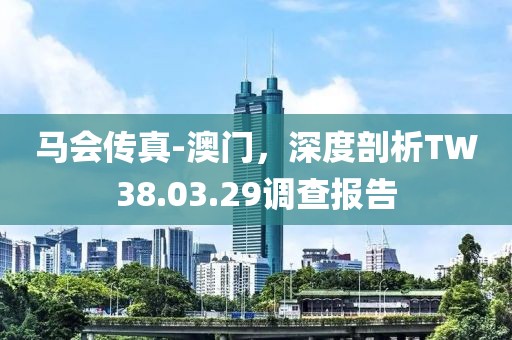 馬會(huì)傳真-澳門，深度剖析TW38.03.29調(diào)查報(bào)告