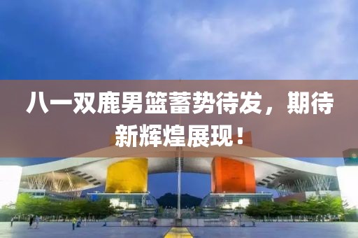 八一雙鹿男籃蓄勢(shì)待發(fā)，期待新輝煌展現(xiàn)！