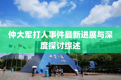 仲大軍打人事件最新進(jìn)展與深度探討綜述