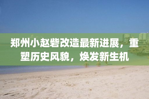 鄭州小趙砦改造最新進(jìn)展，重塑歷史風(fēng)貌，煥發(fā)新生機(jī)