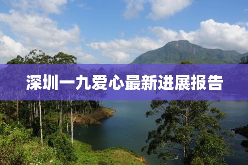 深圳一九愛心最新進展報告