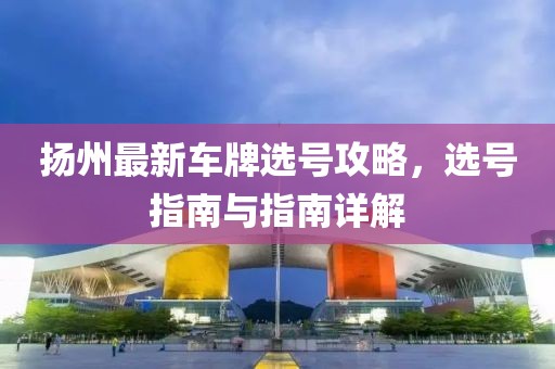 揚(yáng)州最新車牌選號攻略，選號指南與指南詳解
