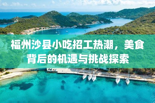 福州沙縣小吃招工熱潮，美食背后的機遇與挑戰(zhàn)探索