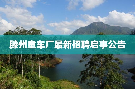 滕州童車廠最新招聘啟事公告