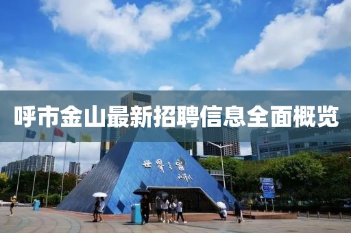 呼市金山最新招聘信息全面概覽