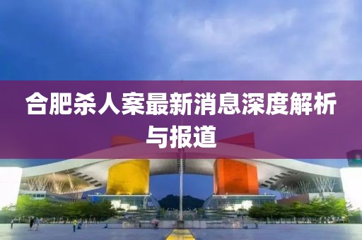 合肥殺人案最新消息深度解析與報道