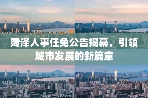 菏澤人事任免公告揭幕，引領(lǐng)城市發(fā)展的新篇章