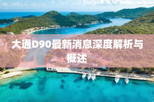 大通D90最新消息深度解析與概述