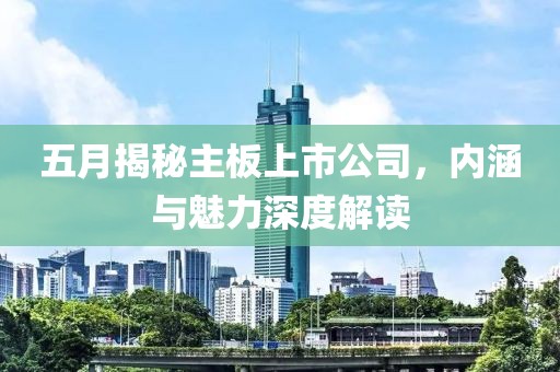 五月揭秘主板上市公司，內(nèi)涵與魅力深度解讀