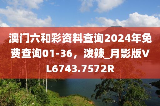 澳門六和彩資料查詢2024年免費查詢01-36，潑辣_月影版VL6743.7572R