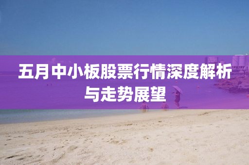 五月中小板股票行情深度解析與走勢(shì)展望
