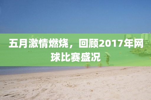 五月激情燃燒，回顧2017年網(wǎng)球比賽盛況