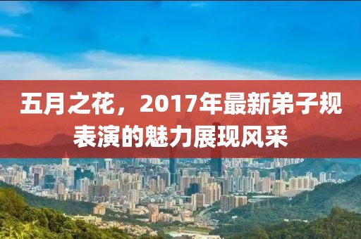 五月之花，2017年最新弟子規(guī)表演的魅力展現(xiàn)風采