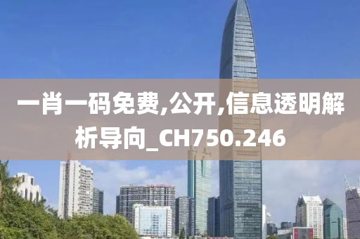 一肖一碼免費(fèi),公開,信息透明解析導(dǎo)向_CH750.246