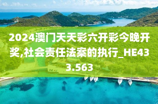 2024澳門天天彩六開彩今晚開獎(jiǎng),社會(huì)責(zé)任法案的執(zhí)行_HE433.563