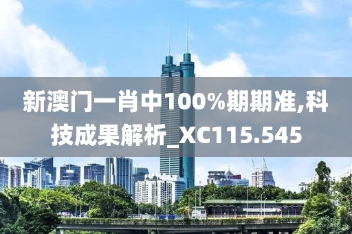新澳門(mén)一肖中100%期期準(zhǔn),科技成果解析_XC115.545