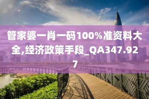 管家婆一肖一碼100%準資料大全,經(jīng)濟政策手段_QA347.927