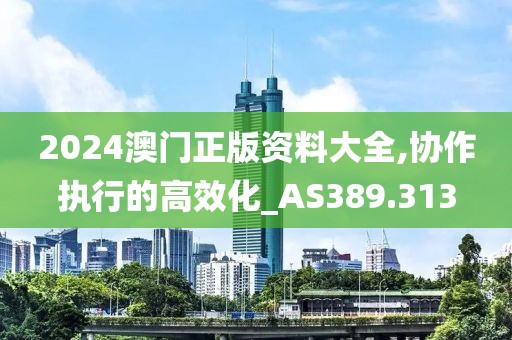 2024澳門正版資料大全,協(xié)作執(zhí)行的高效化_AS389.313