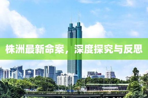 株洲最新命案，深度探究與反思