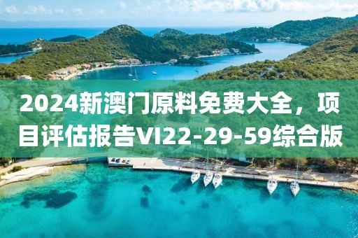 2024新澳門原料免費大全，項目評估報告VI22-29-59綜合版
